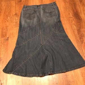 Long Denim Skirt